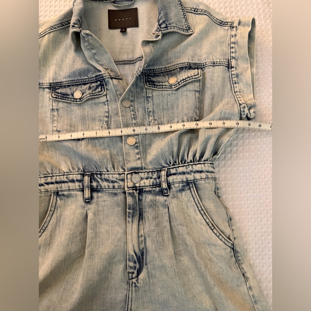 Blank NYC Acid Washed Denim Romper Women's SZ SM - Picture 10 of 10